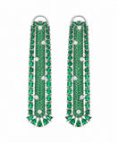 Luxe Crystal Bar Drop Earrings