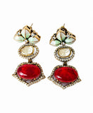 Floral Luxe Gemstone Drop Earrings
