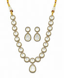 Emerald Halo Kundan Necklace Set