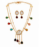 Royal Kundan Cascade Necklace Set