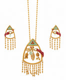Mayur Meenakari Pendant Set