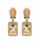 Floral Heritage Statement Earrings