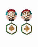 Royal Clover Statement Earrings