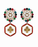 Royal Clover Statement Earrings