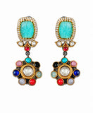 Celeste Multi-Stone Statement Earrings