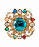 Navratna Heritage Statement Ring