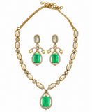 Celeste Kundan Drop Necklace Set