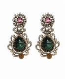 Royal Gemstone Statement Earrings