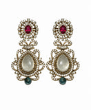 Royal Gemstone Statement Earrings