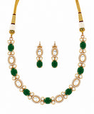 Elegant Kundan Stone Necklace Set