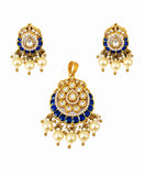 Royal Pearl Kundan Pendant Set