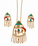 Mayur Meenakari Pendant Set