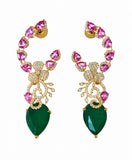 Ethereal Gemstone Drop Earrings