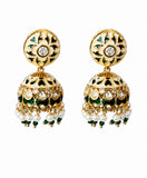 Royal Meenakari Jhumka Earrings