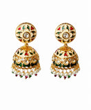 Royal Meenakari Jhumka Earrings