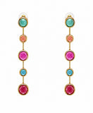 Multicolor Gemstone Drop Earrings