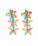 Multicolor Floral Drop Earrings