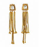 Kundan Chain Drop Earrings