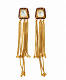 Kundan Chain Drop Earrings
