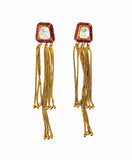 Kundan Chain Drop Earrings