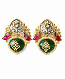 Royal Meenakari Kundan Earrings