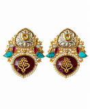 Royal Meenakari Kundan Earrings