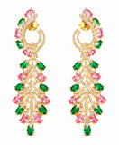 Crystal Vine Statement Earrings