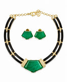 Noir Prism Statement Jewelry Set