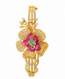Floral Sparkle CZ Bracelet