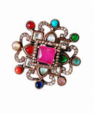 Royal Mosaic Statement Ring