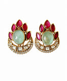Royal Gemstone Stud Earrings