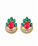 Royal Gemstone Stud Earrings