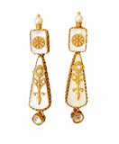 Pearl Bloom Drop Earrings