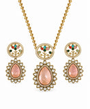 Navratna Bloom Pendant Set