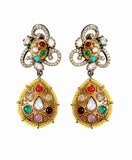 Navratna Royale Drop Earrings