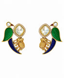 Royal Parrot Kundan Stud Earrings
