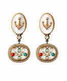 Trishakti Pearl Drop Earrings