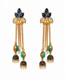 Royal Jhumki Tassel Drop Earrings