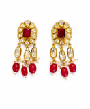 Emerald Bloom Kundan Earrings