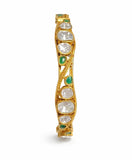 Emerald Royale Kundan Bangle