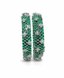 Royal Bloom Crystal Bangles