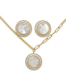 Luna Halo Pearl Set