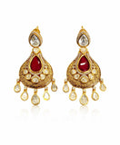 Royal Kundan Teardrop Earrings