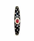 Royal Ruby Charm Bangle