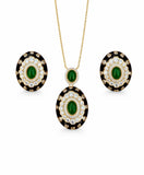 Royal Oval Gemstone Jewelry Set