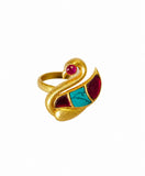 Royal Swan Mosaic Ring