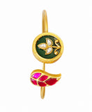 Elegant Leaf & Floral Open Kada
