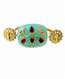 Ruby Blossom Open Cuff Ring