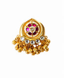 Royal Kundan Ghungroo Ring