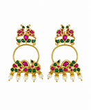 Royal Kundan Hoop Earrings